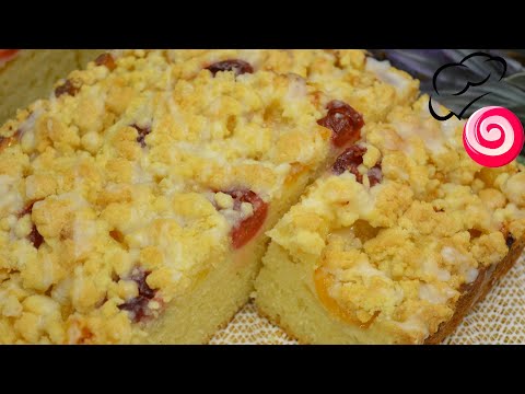 Видео: Пожалуй, это самый ленивый пирог! Тесто на кефире для пирогов с фруктами и ягодами (абрикосы)