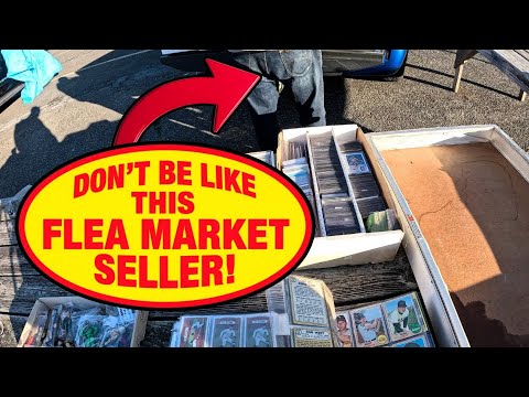 Видео: Этот киоск на блошином рынке спортивных карточек был пустой тратой времени #находкиблошиногорынка