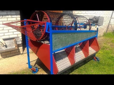 Видео: Барабанная сортировка для картофеля. 2 серия