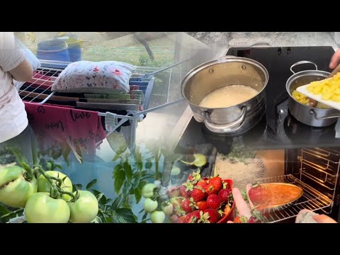 Видео: Sessiz vlog |Bahçeli Evde Anne-Bebek,Mutfak& Temizlik Rutini🍓🍀Един спокоен ден|Живот в къща с двор