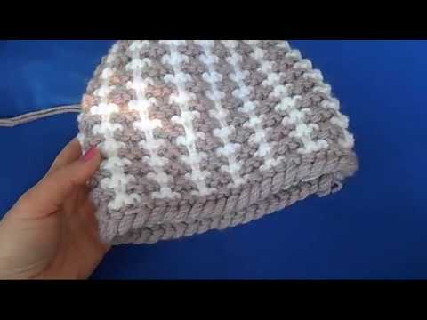 Видео: Шапка спицами из толстой пряжи красивым узором