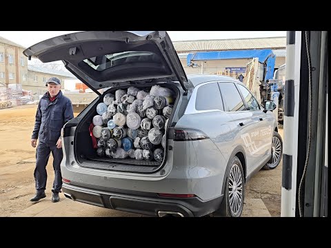 Видео: Работаю на Чери Тигго 9 / CHERY TIGGO 9 / 400кг груза за рейс. Что с динамикой, подвеской... #чери