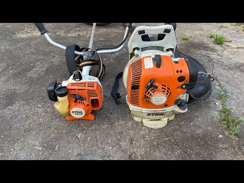 Видео: STIHL FS 55 и STIHL BR 200 отношение к технике! ECHO 702VLA 70-х!