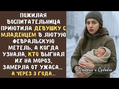 Видео: Пожилая ВОСПИТАТЕЛЬНИЦА приютила девушку с МЛАДЕНЦЕМ в метель, а когда узнала, КТО их выгнал