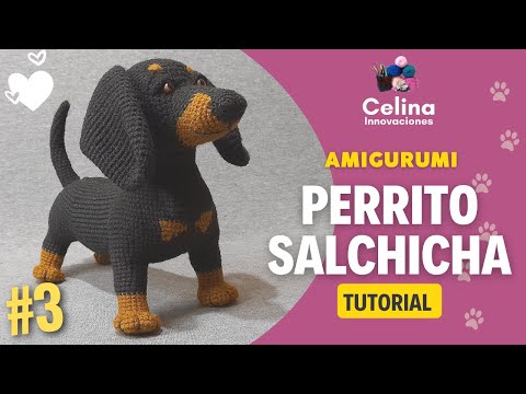 Видео: СОБАКА АМИГУРУМИ/ Урок 3 часть шаг за шагом - Celina Innovations вязание крючком