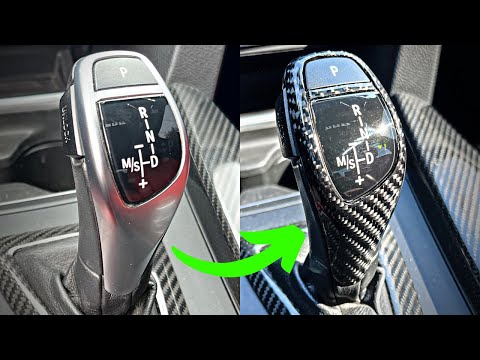 Видео: Замена ручки переключения передач из углеродного волокна для BMW F30/F32/F22!