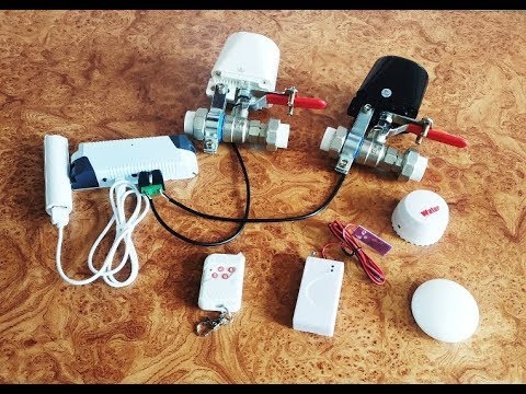 Видео: Защита от протечки воды без проводов с дистанционным управлением через телефон или планшет