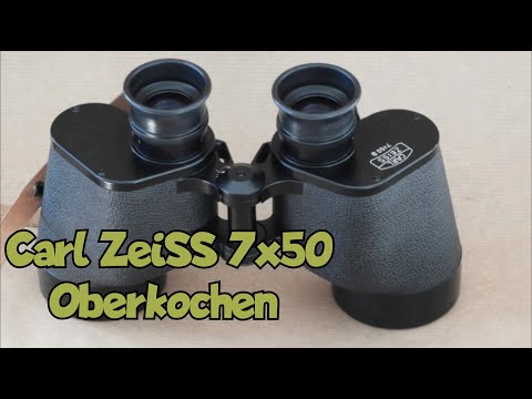 Видео: Carl Zeiss Oberkochen 7x50 бинокль ремонт чистка обзор