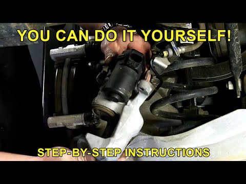 Видео: Как заменить задние тормозные суппорты с двигателями электронного стояночного тормоза