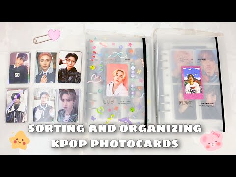 Видео: 📕📗 болтаем, организовываем фотокарты stray kids, monsta x и др. |  organizing kpop photocards