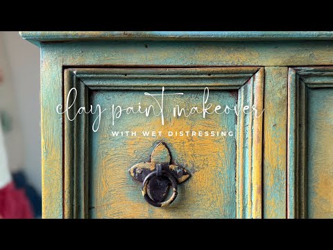 Видео: Мокрое, вызывающее стресс волшебство | Преображение мебели с помощью глиняной краски