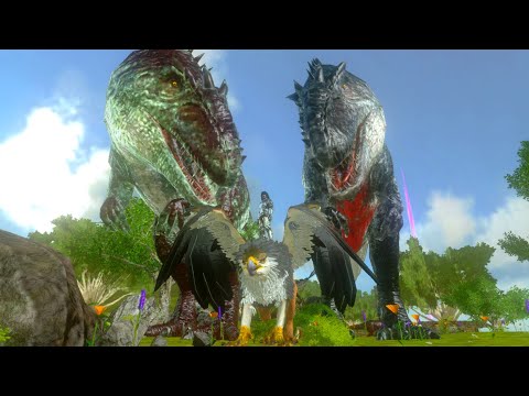 Видео: Выживание в Арк Мобайл #17 // Приручил Грифона и двух Гиганотозавров в Ark Mobile