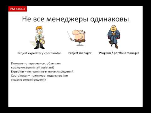 Видео: PMbasis 3. Управление проектами в разных компаниях.