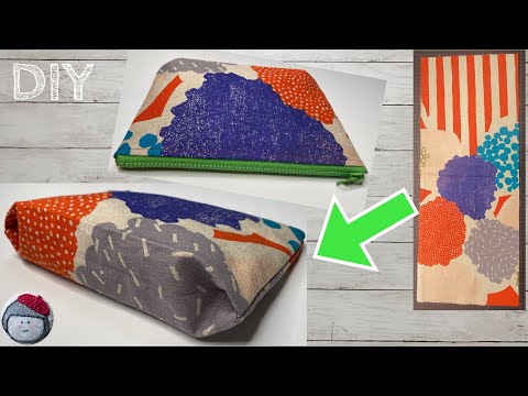 Видео: новичок! Нет перемотки вперед! Клатч на подкладке из куска ткани