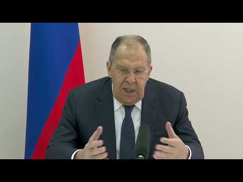 Видео: Пресс-конференция С.Лаврова по итогам III Минской конференции по евразийской безопасности