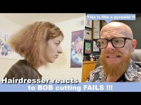 Видео: Парикмахер РЕАКЦИЯ на ЭПИЧЕСКИЕ провалы стрижки «боб»! О чём они думали?