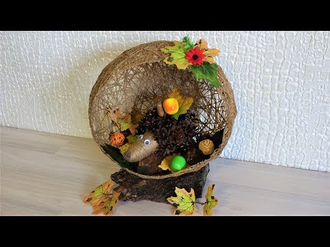 Видео: ОСЕННИЕ ПОДЕЛКИ. Поделки из природного материала. Осенняя композиция.