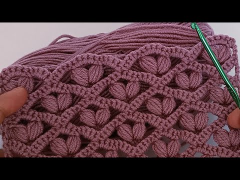 Видео: Мой любимый! Вам не кажется, что этот новый дизайн вязания крючком просто потрясающий?