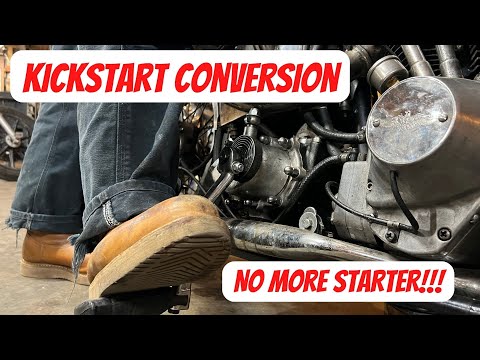 Видео: Как сделать чоппер: переделка Shovelhead в кикстартер