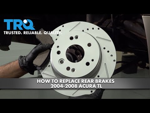 Видео: Как заменить задние тормоза на Acura TL 2004-2008 годов