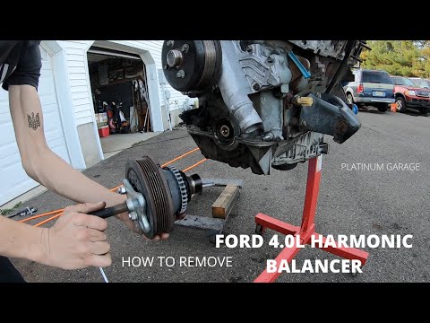 Видео: Как снять демпфер гармоник на Ford 4.0 SOHC (Explorer, Mountaineer, Ranger, Mustang)