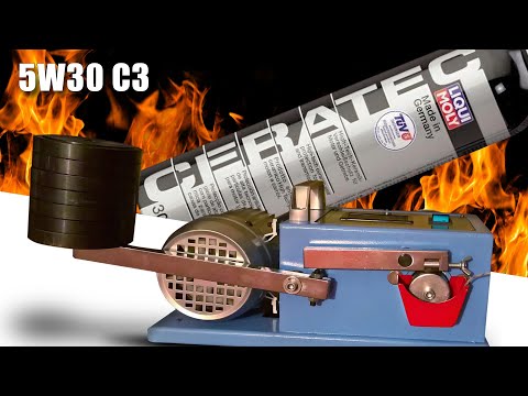 Видео: Испытание масла Ceratec Liqui Moly + 5W30 C3 против присадки 5W30 C3 100°C