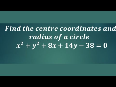 Видео: Найдите координаты центра и радиус окружности — Addma