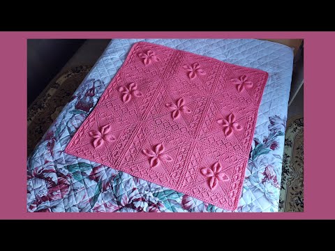 Видео: Плед спицами из квадратных мотивов. Подробный МК.