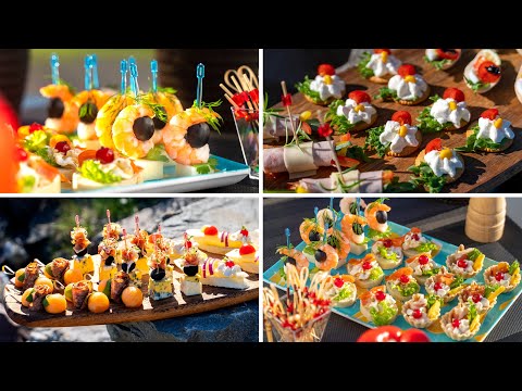 Видео: 9 рецептов быстрых и вкусных закусок! Рецепты закусок и идеи вкусной еды для вечеринки