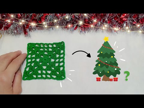 Видео: 😲 ПОСМОТРИТЕ, КАК ПРЕВРАТИТЬ БАБУШИНКИЙ КВАДРАТ В РОЖДЕСТВЕНСКИЙ ОРНАМЕНТ ✨
