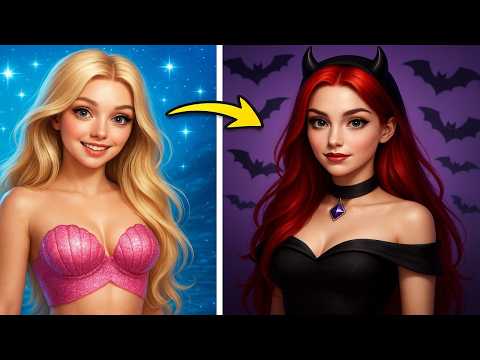 Видео: От океанской девушки до королевы вампиров 😱👑