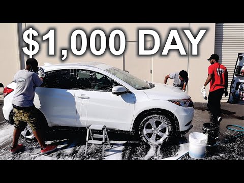 Видео: Детейлинг за 1000 долларов за один день — Hunters Mobile Detailing