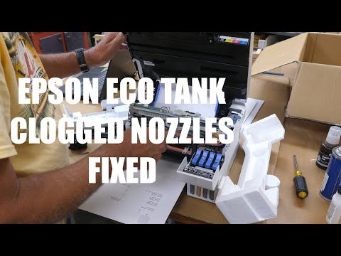 Видео: Устранение засорения дюз Epson Eco Tank