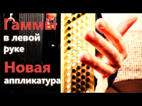 Видео: Как играть ГАММЫ левой рукой на Баяне или Аккордеоне / Новая АППЛИКАТУРА