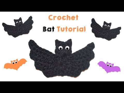Видео: Как связать крючком летучую мышь. Урок для начинающих | Бесплатная схема вязания крючком летучей ...