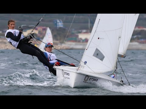 Видео: Красота парусного спорта, море, ветер, драйв, класс 420, 33 Геленджикская регата #gopro