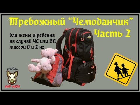 Видео: Тревожный чемоданчик. Часть 2. Семейный. Масса 8 кг и 2 кг. Продолжение.