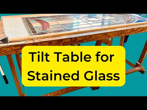 Видео: Легко переносите тяжёлое стекло — наклонный стол для витражей