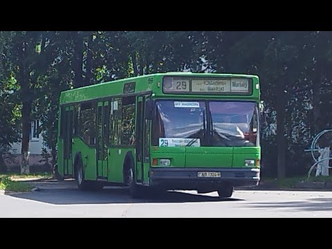 Видео: Автобус №29 (Могилёв). Мкр. Юбилейный - Пос. Ямницкий