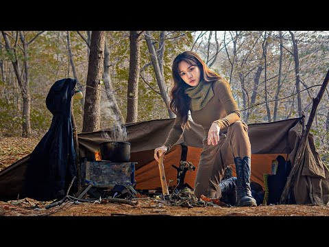 Видео: Начало бушкрафта в одиночку в зимнем лесу/верховая езда/одиночный кемпинг