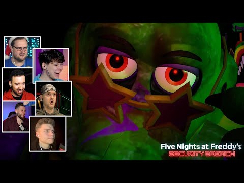 Видео: Реакция Летсплейщиков на Босса Монти в Five Nights at Freddy’s Security Breach