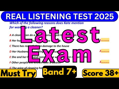 Видео: ПОСЛЕДНИЙ ТЕСТ IELTS ПО АУДИРОВАНИЮ НА 6 НОЯБРЯ 2025 ГОДА С ОТВЕТАМИ | ТРЕНИРОВОЧНЫЙ ТЕСТ IELTS П...