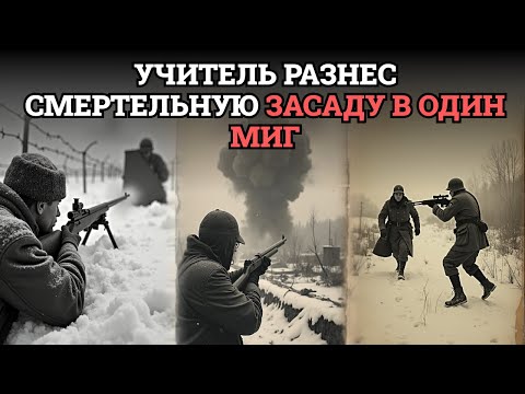 Видео: Как простой сельский учитель превратил немецкого снайпера с броней в пепел, заставив щит взлететь в