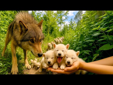 Видео: Невероятно! Стая диких волков 🐺 поселилась у меня во дворе. 🐺🥰😘❤❤❤