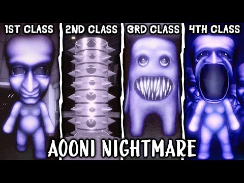 Видео: AOONI Nightmare: Классы с 1 по 4 – Полная версия игры | Roblox