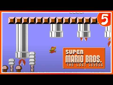 Видео: Пятый мир. Смерть поджидает везде ➤ Super Mario Bros.: The Lost Levels ➤ Прохождение #5