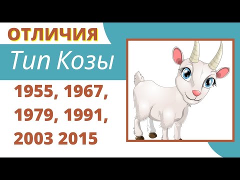 Видео: К какому типу / году Козы Вы относитесь?  Характеристика по китайскому гороскопу.