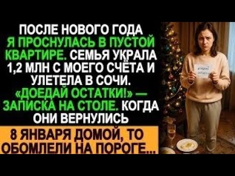 Видео: Я проснулась одна — деньги исчезли, семья в Сочи… 8 января всё перевернулось!