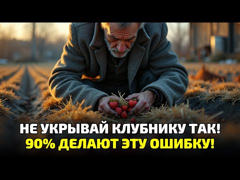 Видео: 90% людей губят клубнику зимой! Показываю, как укрыть правильно и спасти урожай!