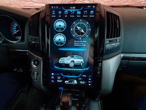 Видео: Новая Тесла для Toyota LC200 Магнитола Tesla Style